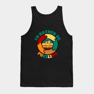 I'D Rather Be Puzzling Tank Top